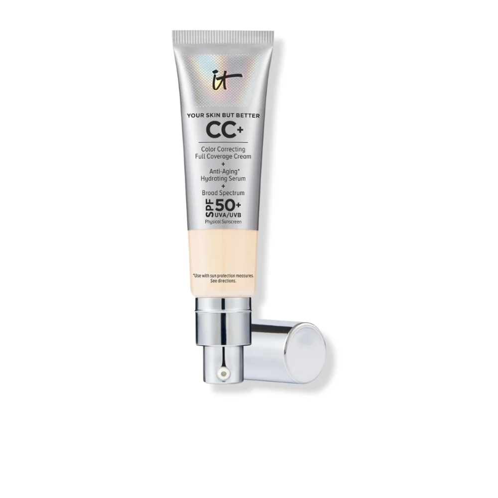 IT Cosmetics CC+ Cream Foundation + Love Beauty Fully Flawless Brush Duo